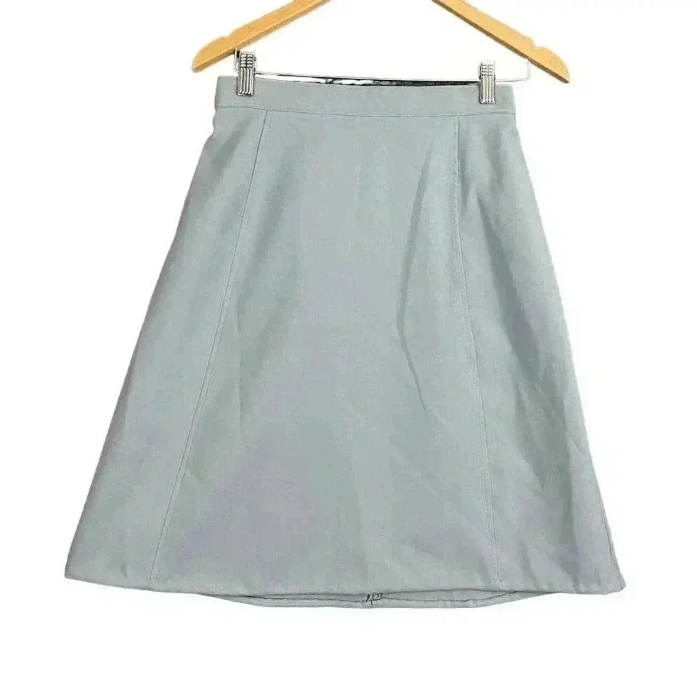 VTG Wrangler Blue A-Line Western Skirt Misses Sz 12 100% Polyester Women's 1970s
